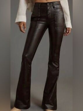 Hudson Barbara High-Rise Faux Leather Bootcut